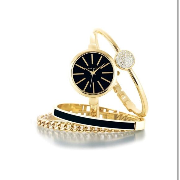 Stacking watch and bangle set - green - Picture 4 of 7